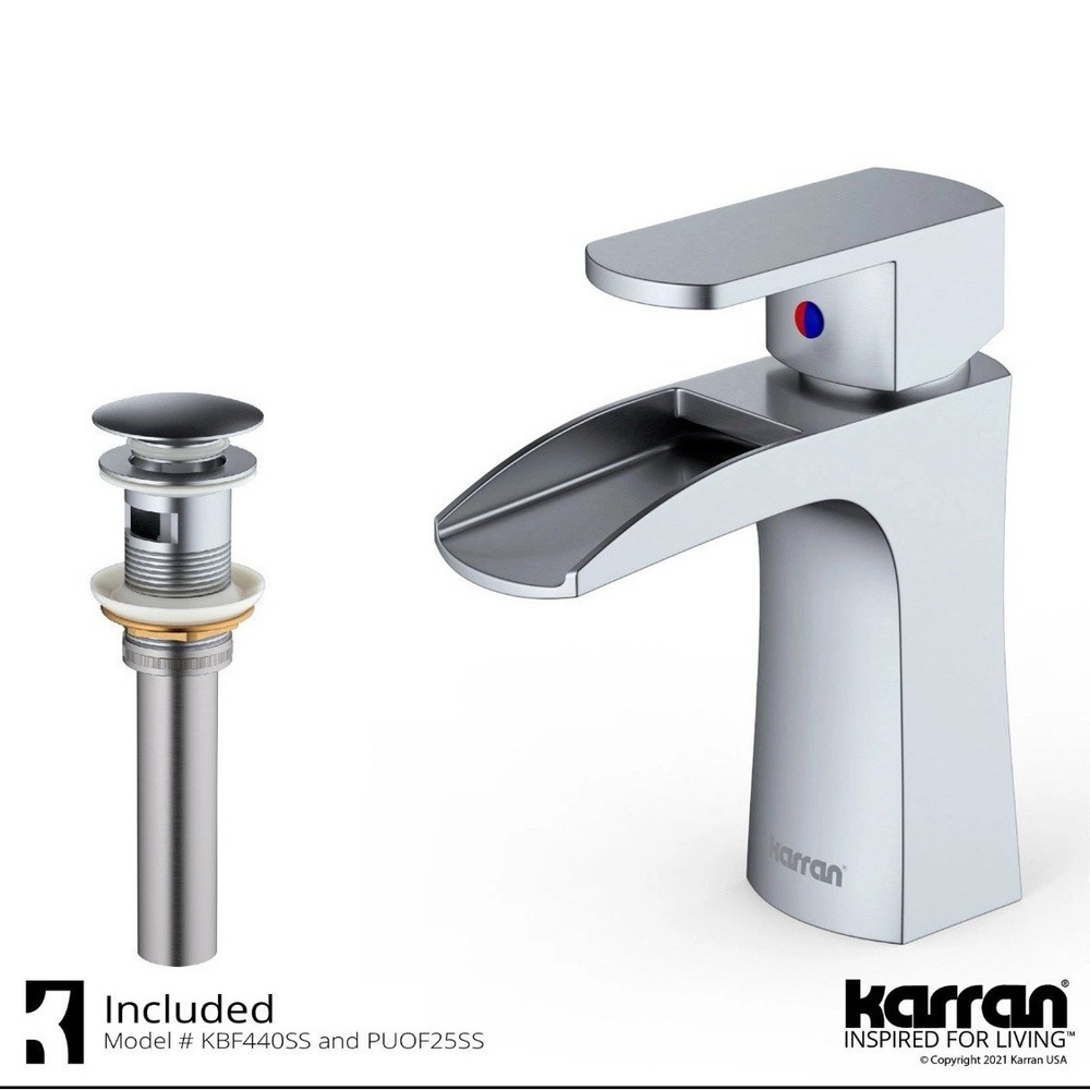 Karran USA KBF440C‎ Kassel 1.2 GPM Single Hole Bathroom Faucet Chrome
